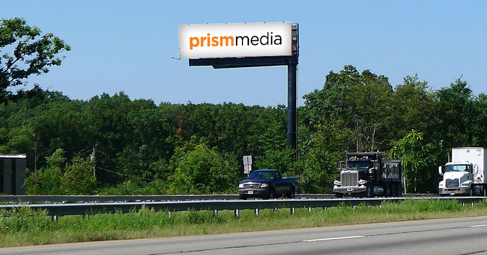 Prism Media digital bulletin over Route 80 in Wharton, NJ